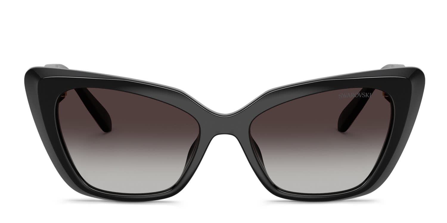 Swarovski SK6047 Black, Gray glasses - Black / Gray - Frontal View