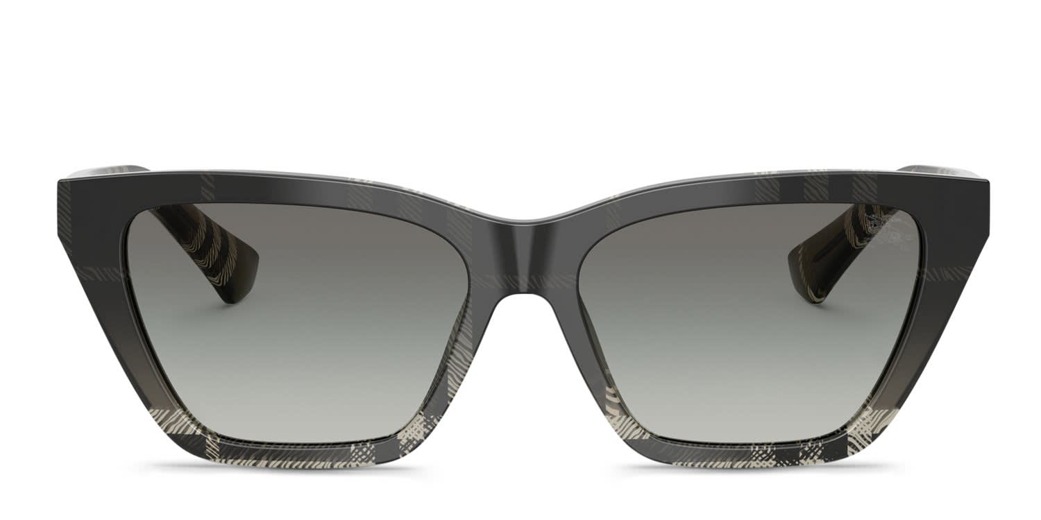 Burberry BE4468 Gray, Multicolor glasses - Gray / Multicolor - Frontal View