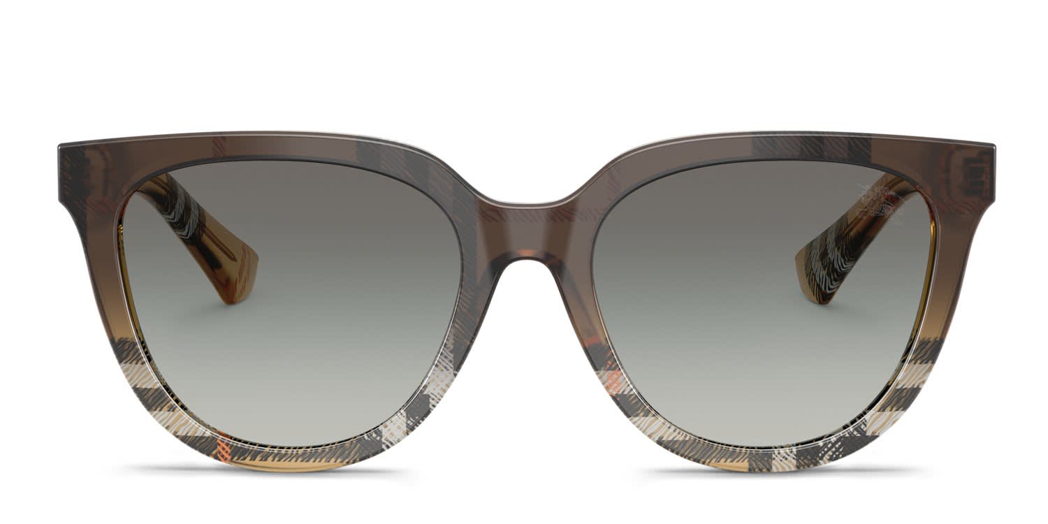 Burberry BE4435 multicolor , brown frame with dark brown lenses