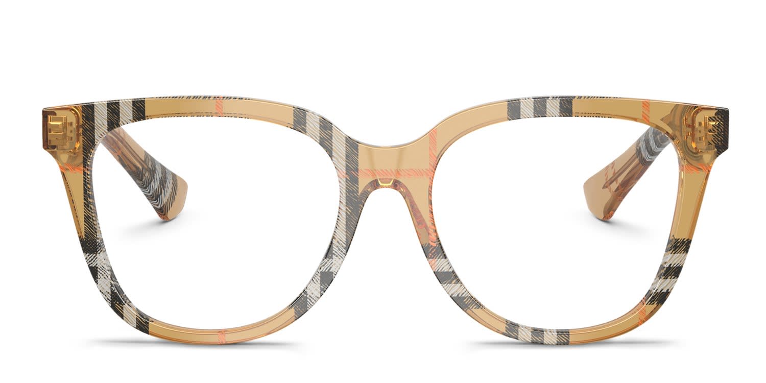Burberry BE2439 Multicolor, Brown glasses - Multicolor / Brown - Frontal View