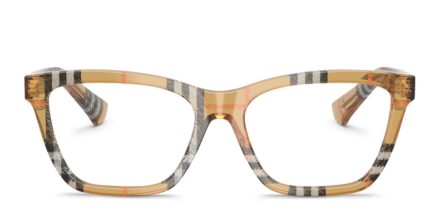 Burberry BE2440 Multicolor, Brown glasses - Multicolor / Brown - Frontal View