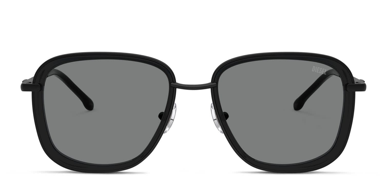 Diesel DL1017 Black, Gray glasses - Black / Gray - Frontal View
