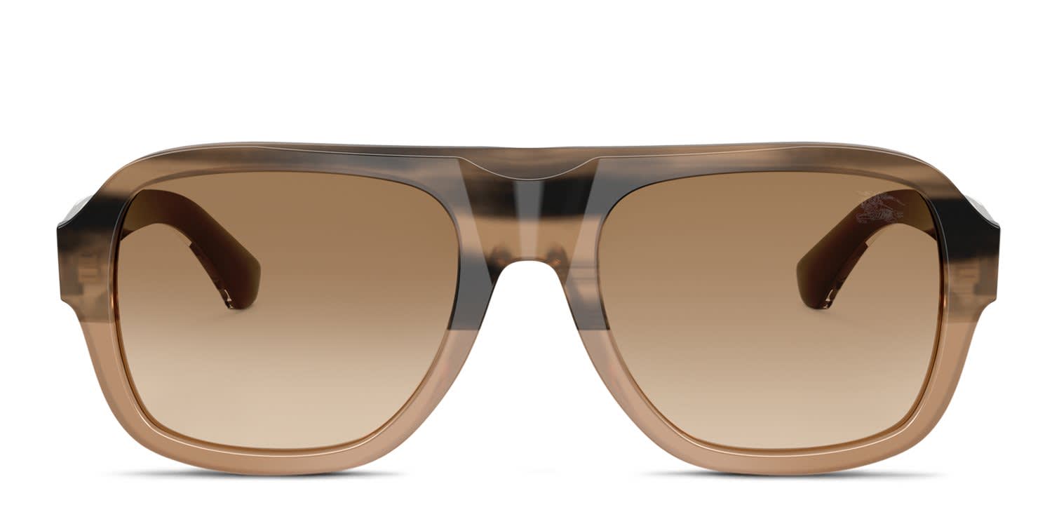 Burberry BE4478 Multicolor, Beige, Brown glasses - Multicolor / Beige / Brown - Frontal View