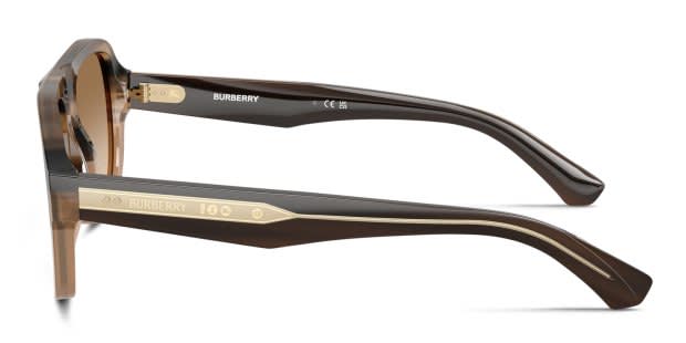 Burberry Brown Gradient Lens Sunglasses with Taupe Case Burberry BE4476 S (51 - 20) with Brown lenses and Beige  main image 3