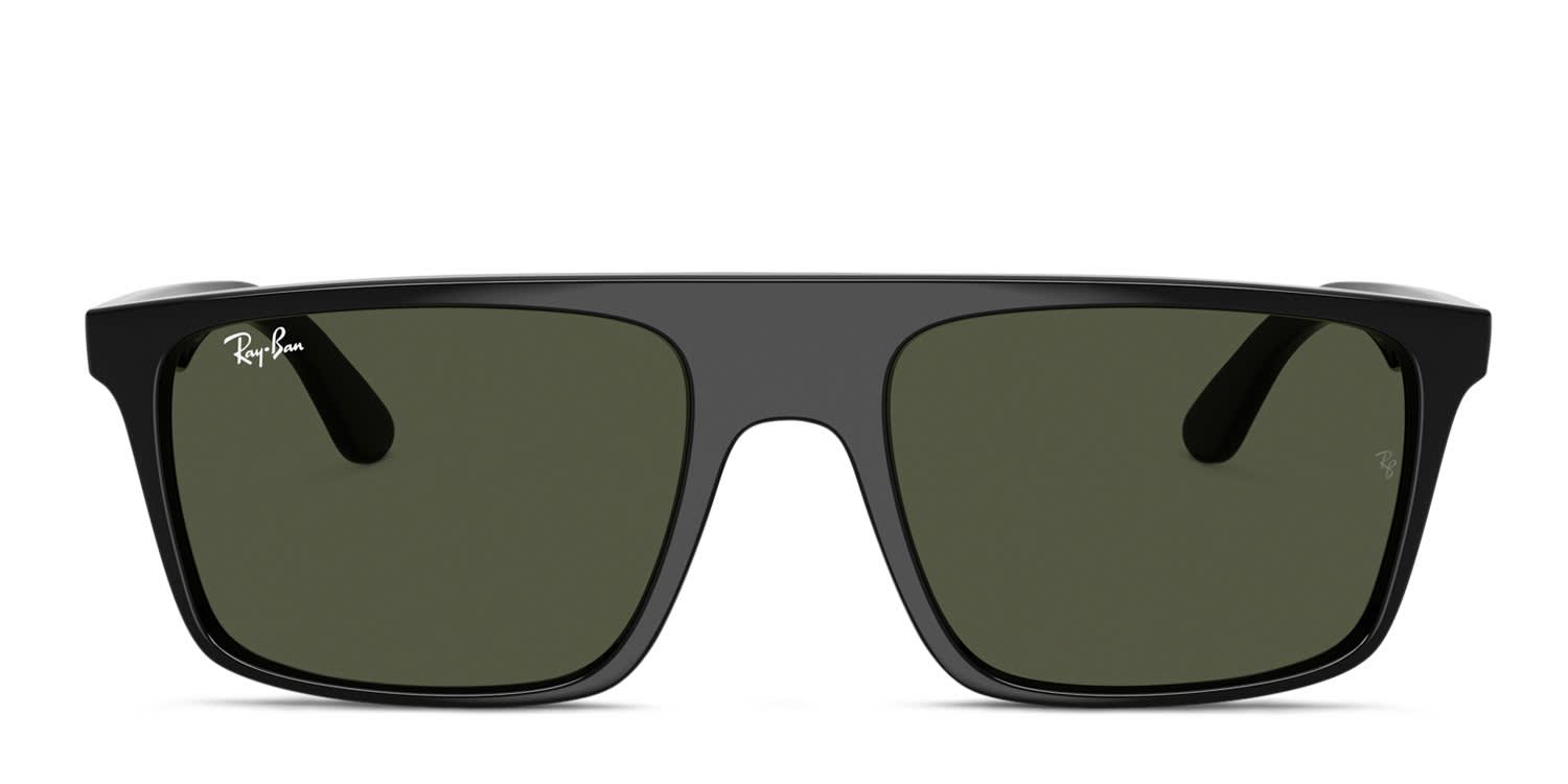Ray-Ban RB2222 Black, Green glasses - Black / Green - Frontal View