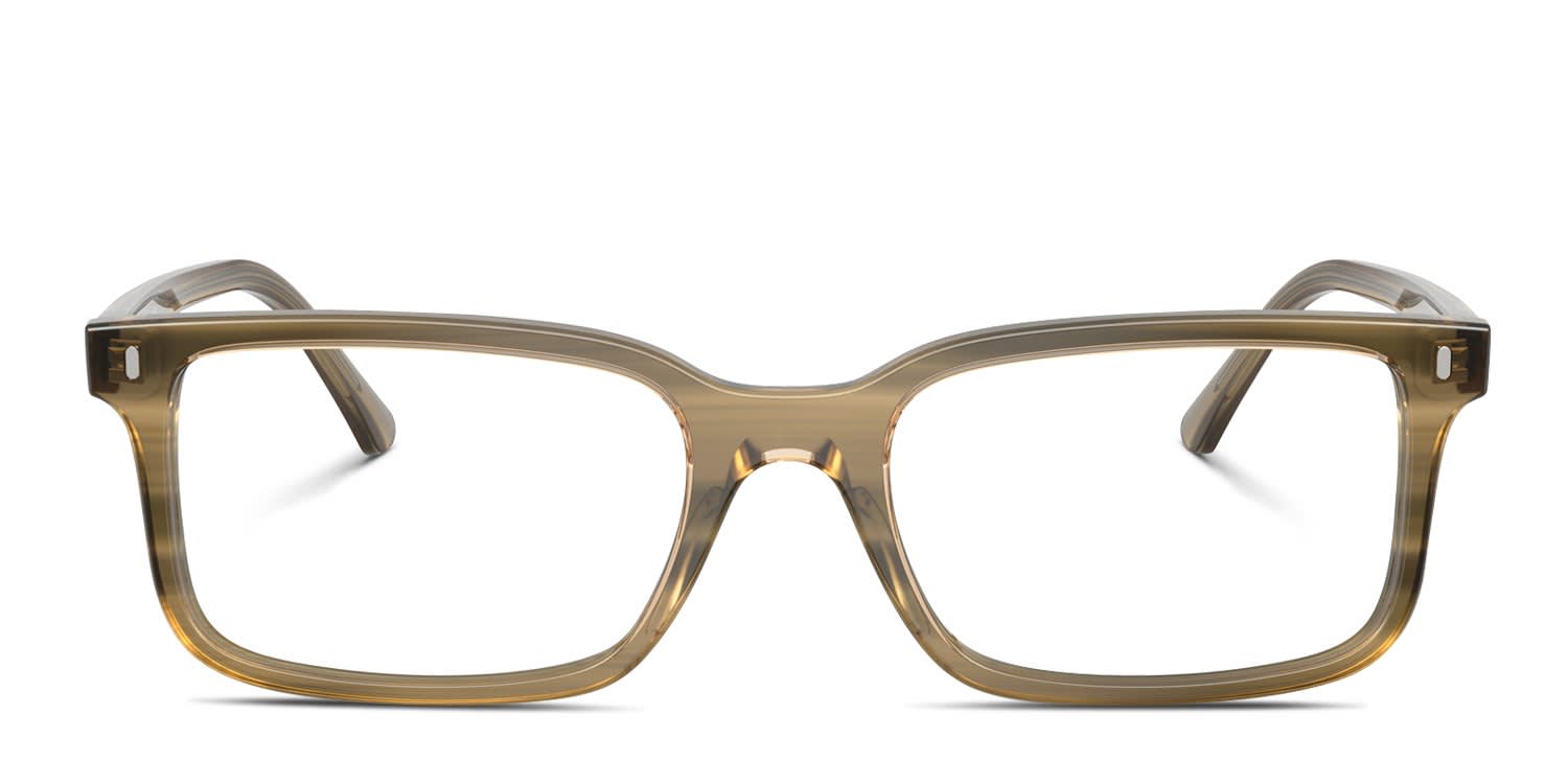 Ray-Ban RX5445 Multicolor, Green glasses - Multicolor / Green - Frontal View