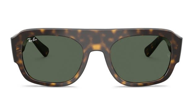 Ray-Ban Preston サングラス トータスシェル Ray-Ban RB2218 tortoise frame with green lenses. Lenses provide