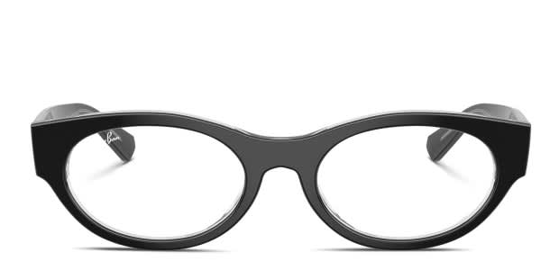 Ray-Ban RX5447 black , clear frame