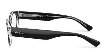 Ray-Ban RX5447 Black, Clear glasses - Black / Clear - Side View