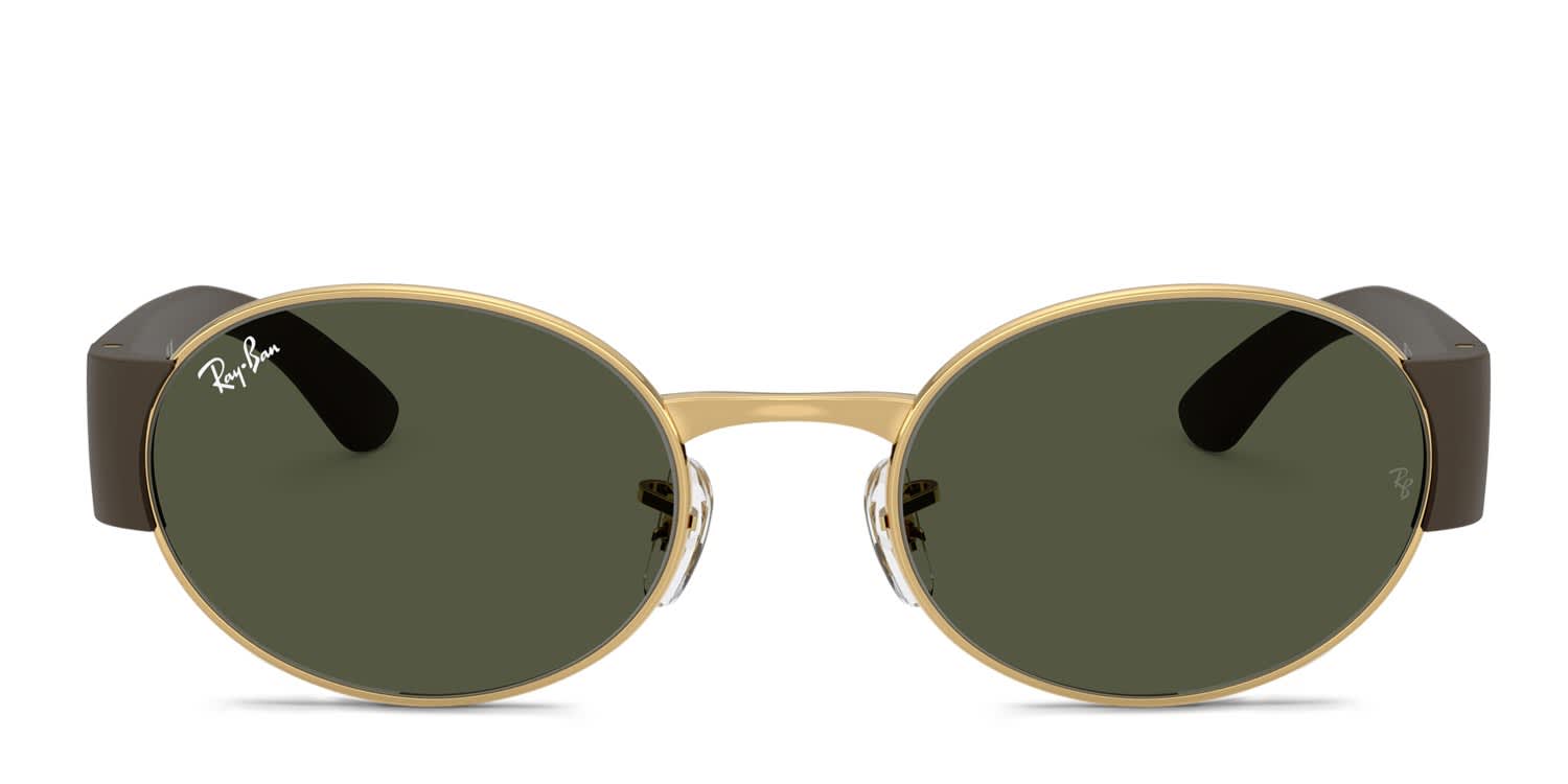 Ray-Ban RB3770 Gold, Green glasses - Gold / Green - Frontal View
