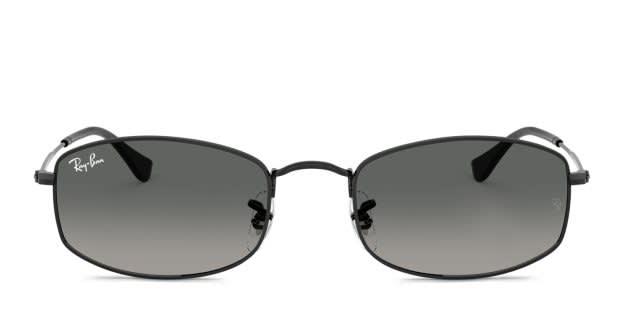 Ray Ban Black Frame Grey Gradient Lenses RB4378 Sunglasses in Black and Grey Gradient - RB4378F | Ray  main image 4