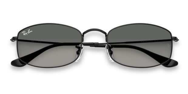 Ray-Ban RB3832 black frame with gradient grey lenses. Lenses