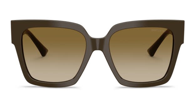 Jimmy Choo JC5047B green frame with brown gradient lenses. Lenses