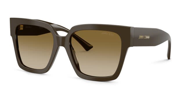 Jimmy Choo JC5047B green frame with brown gradient lenses. Lenses