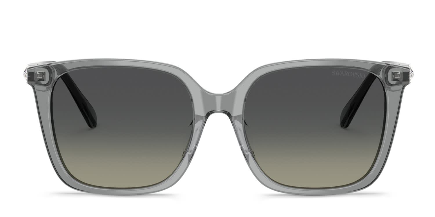 Swarovski SK6053D Clear, Gray glasses - Clear / Gray - Frontal View