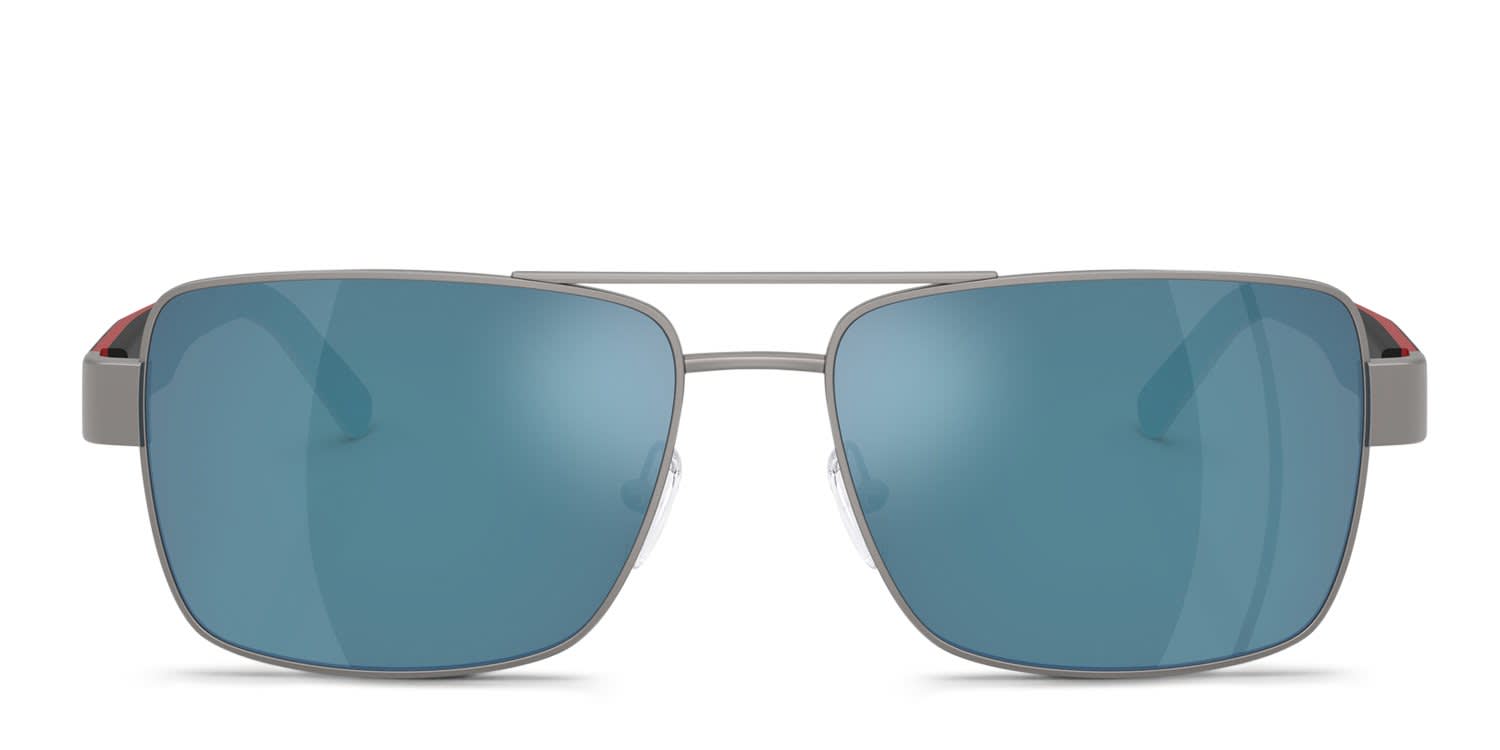 Ferrari Scuderia FZ5005 Gunmetal, Blue glasses - Gunmetal / Blue - Frontal View