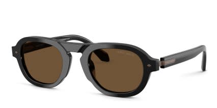 Giorgio Armani AR8244 Black, Brown glasses - Black / Brown - Angle View