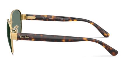 Ray-Ban RB3766CH Gold, Gray glasses - Gold / Gray - Side View