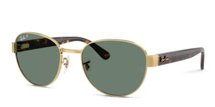 Ray-Ban RB3766CH Gold, Gray glasses - Gold / Gray - Angle View