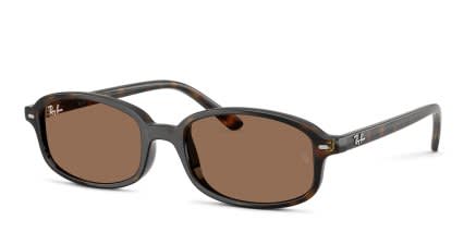 Ray-Ban RJ9132S Kids Brown, Tortoise glasses - Brown / Tortoise - Angle View
