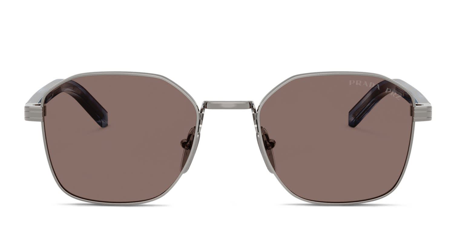 Prada PRC50S Gunmetal, Brown glasses - Gunmetal / Brown - Frontal View