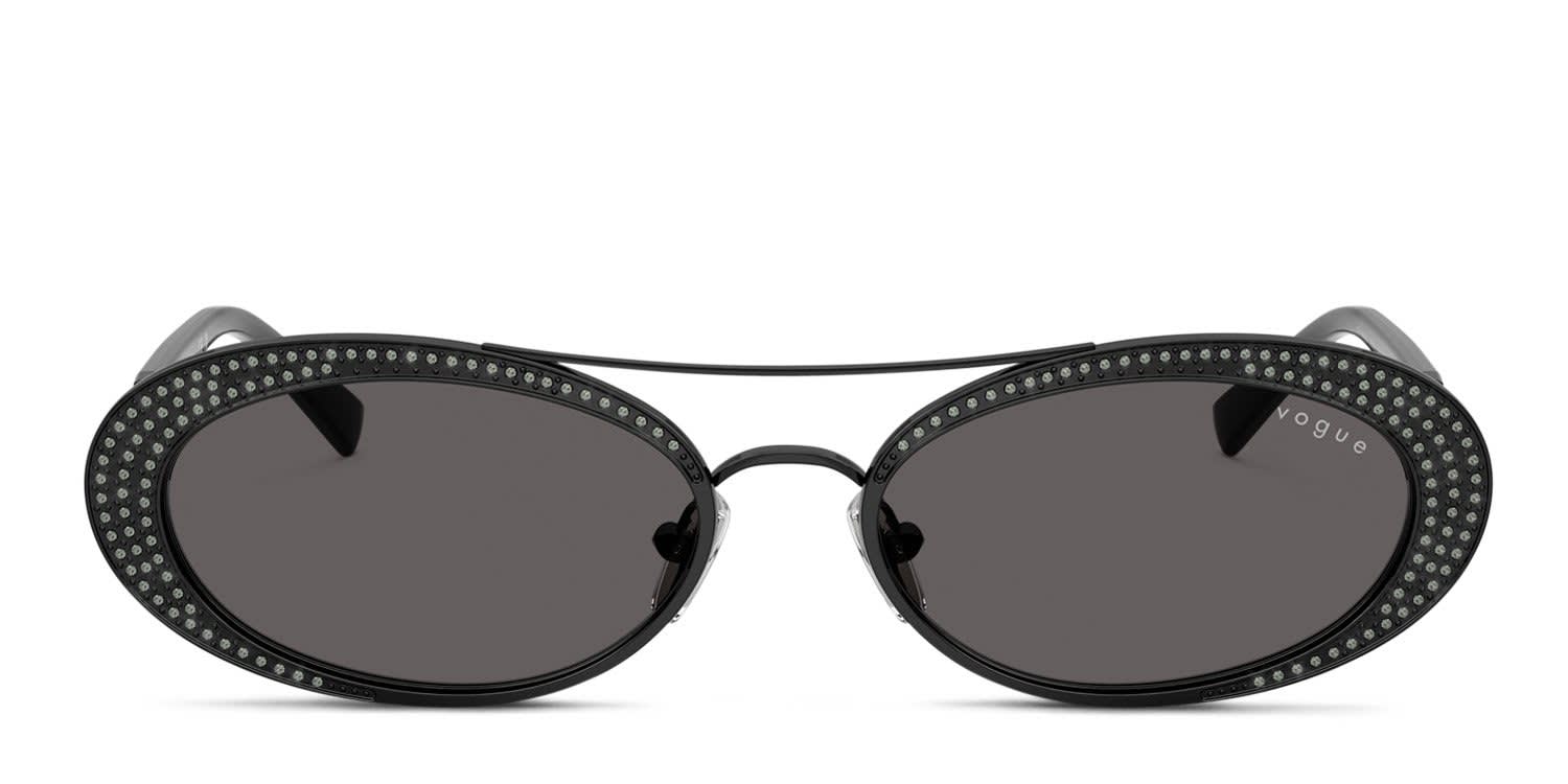 Vogue VO4348SB Black, Gray glasses - Black / Gray - Frontal View