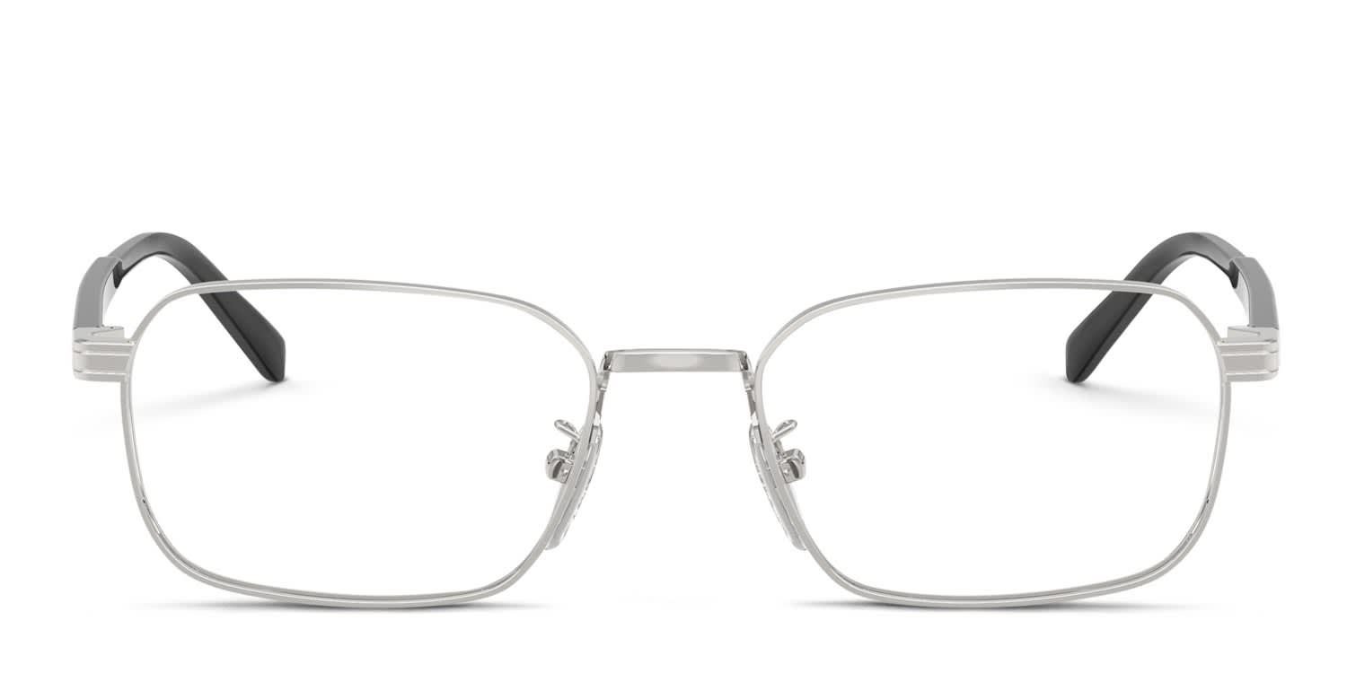 Archive PRADA halfrim eye glasses silver 【公式通販】