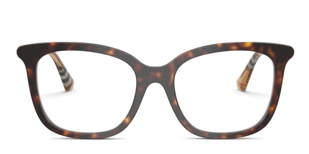 Burberry Women\'s Tortoiseshell Cat-Eye Optical Glasses with Beige Case Burberry BE2443 tortoise frame main image 3