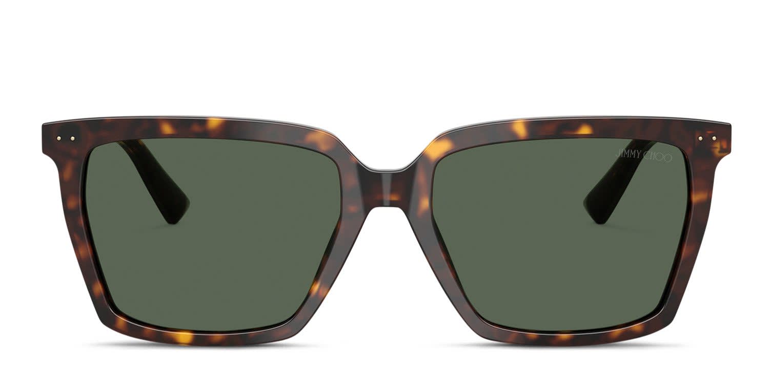 Jimmy Choo JC5051 Tortoise, Green glasses - Tortoise / Green - Frontal View