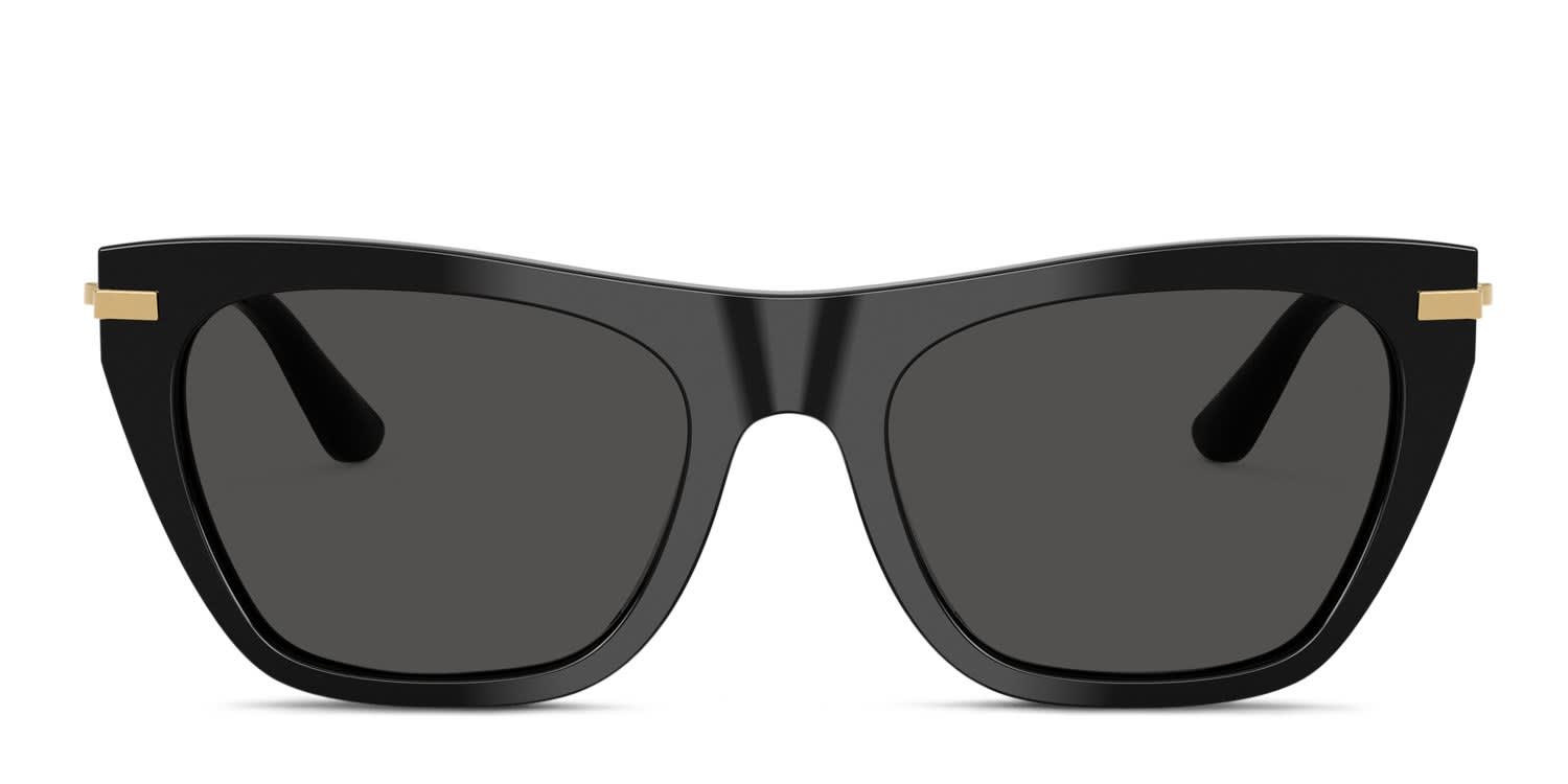 Dolce & Gabbana DG4511 Black, Gray glasses - Black / Gray - Frontal View