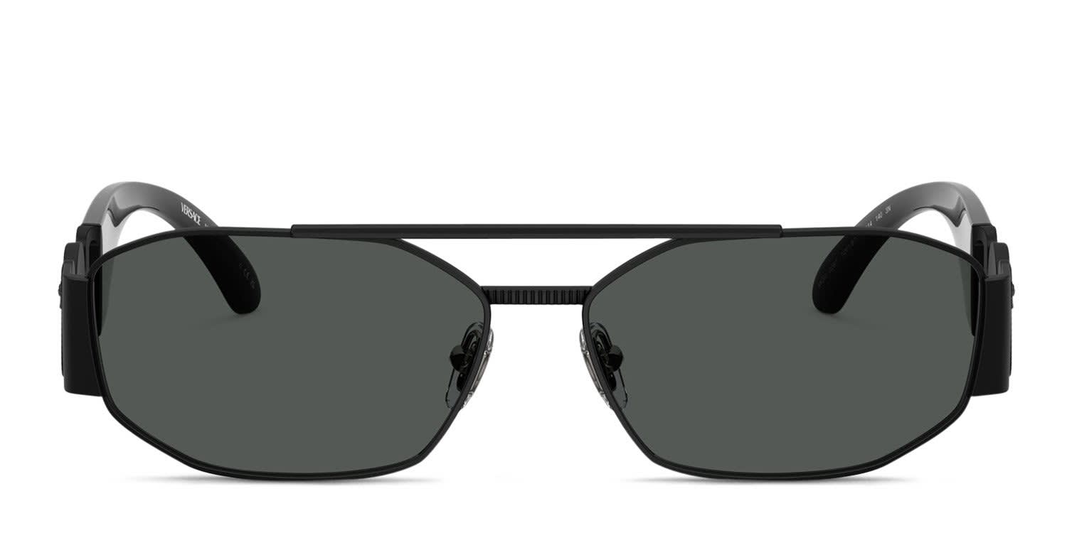 Versace VE2287 Black, Gray glasses - Black / Gray - Frontal View