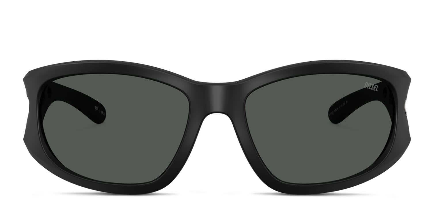 Diesel DL3012U black frame with dark grey lenses. Lenses provide