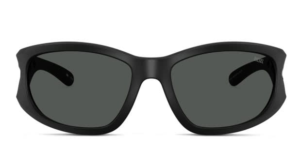 Diesel DL3012U black frame with dark grey lenses. Lenses provide