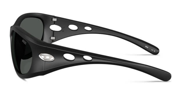値下げあり diesel サングラス　DL3012U Diesel DL3012U black frame with dark grey lenses. Lenses provide