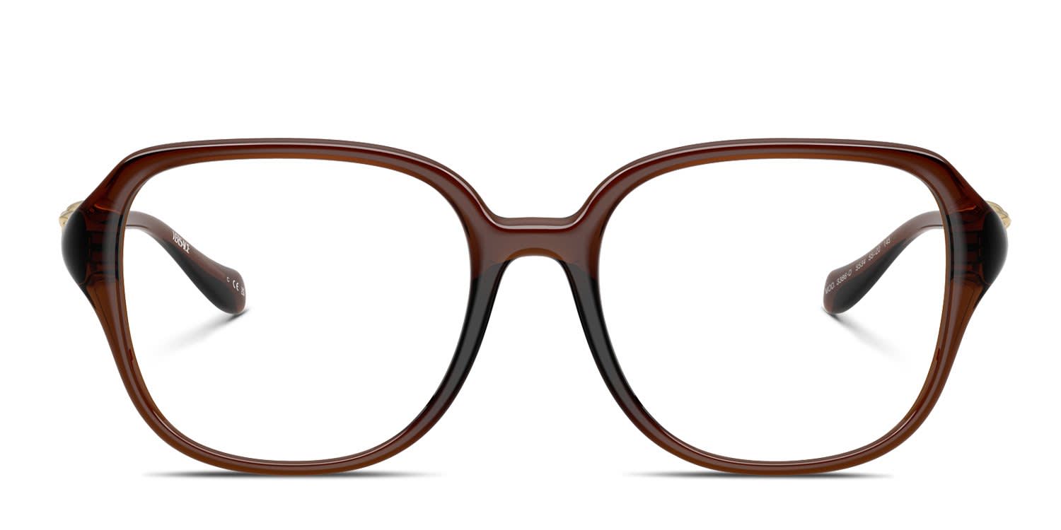 Versace VE3386D clear , brown frame