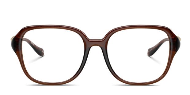 Versace VE3386D clear , brown frame