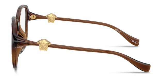 Versace VE3386D clear , brown frame