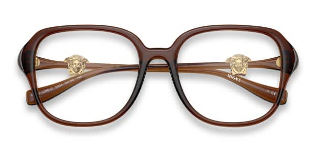 Versace VE3386D clear , brown frame