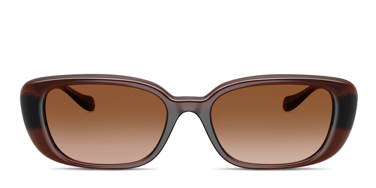 Versace VE4504D Clear, Brown glasses - Clear / Brown - Frontal View