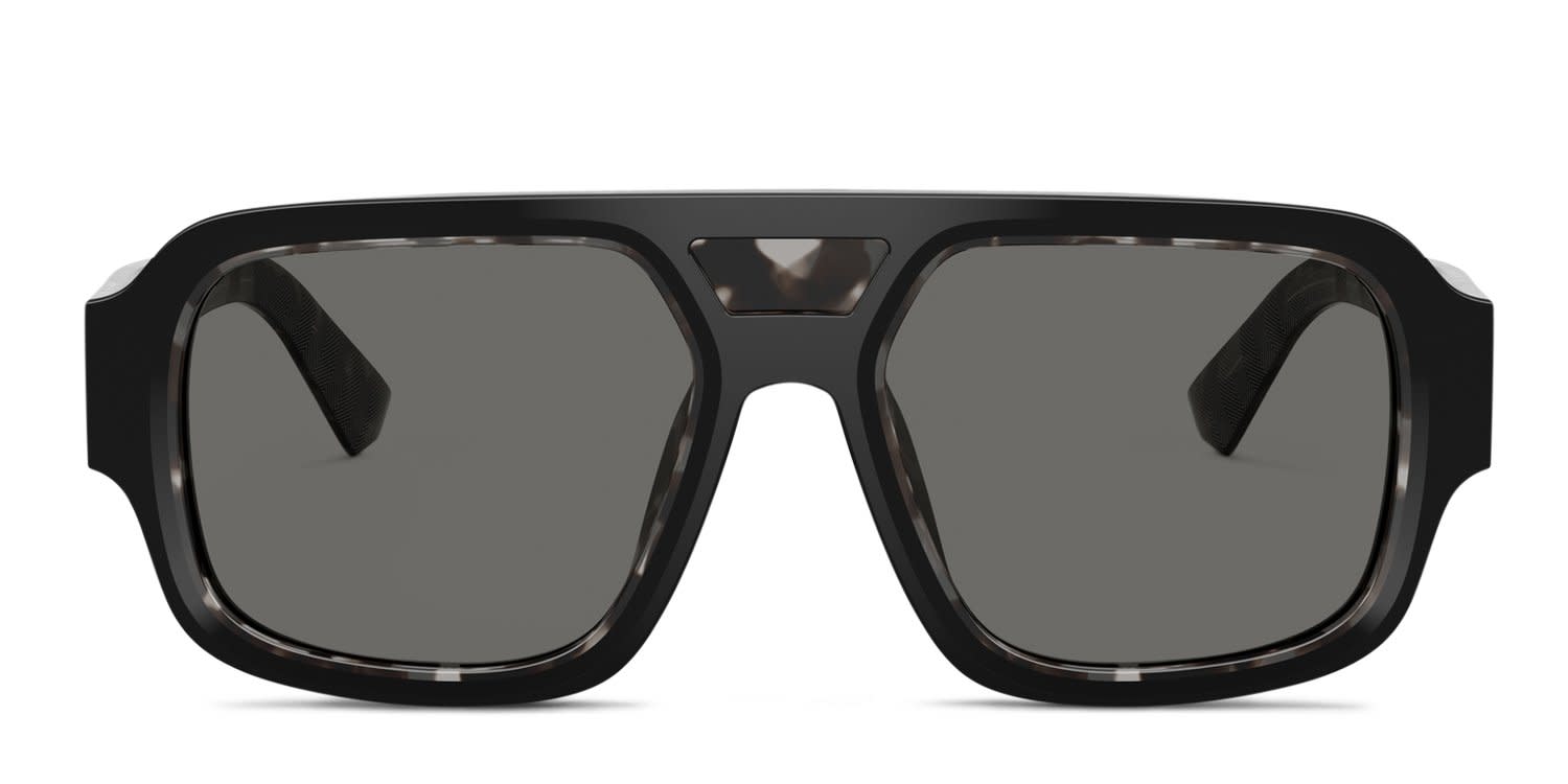 Dolce & Gabbana DG4516 Black, Gray, Tortoise glasses - Black / Gray / Tortoise - Frontal View