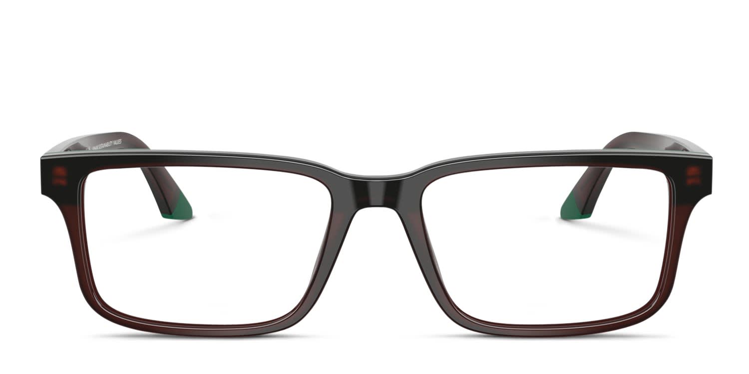 Emporio Armani EA3269 Brown, Green glasses - Brown / Green - Frontal View
