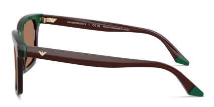 Emporio Armani EA4260 Brown, Green glasses - Brown / Green - Side View