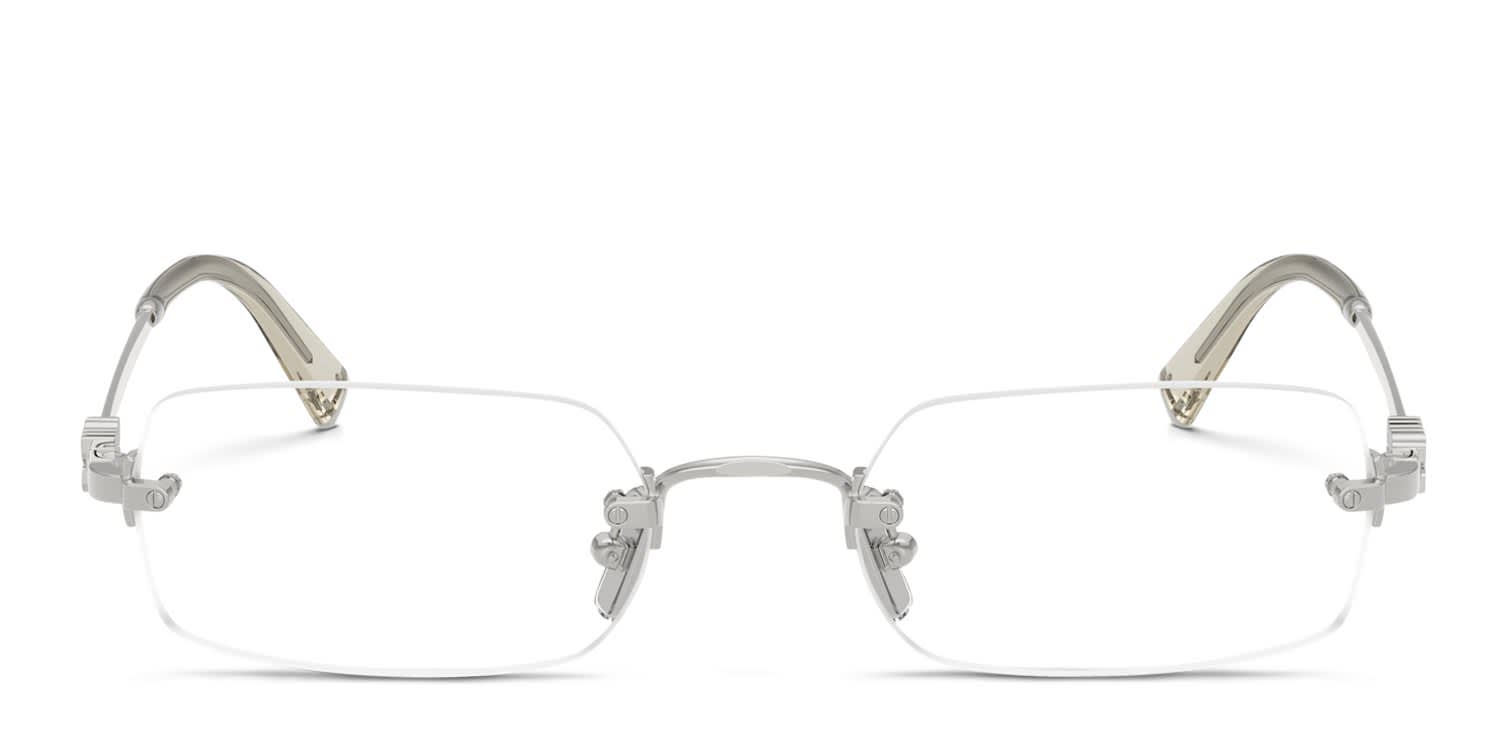 Miu Miu MU50YV Silver glasses - Silver - Frontal View