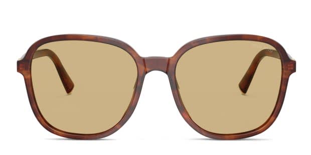 Miu Miu MUB01S multicolor , brown frame with yellow lenses. Lenses