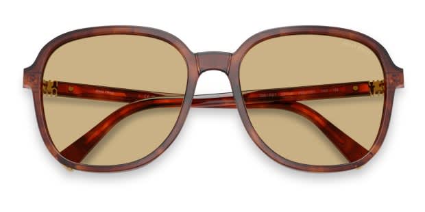 Miu Miu MUB01S multicolor , brown frame with yellow lenses. Lenses