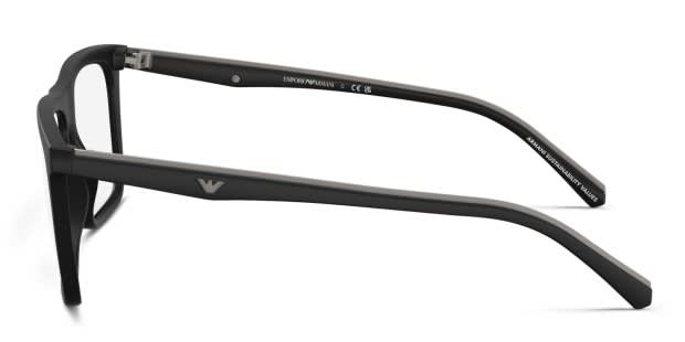 Emporio Armani EA4258 w/Clip-On Matte Black Prescription Eyeglasses