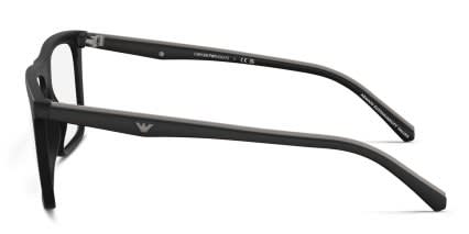 Emporio Armani EA4258 w/Clip-On Matte Black glasses - Matte Black - Side View