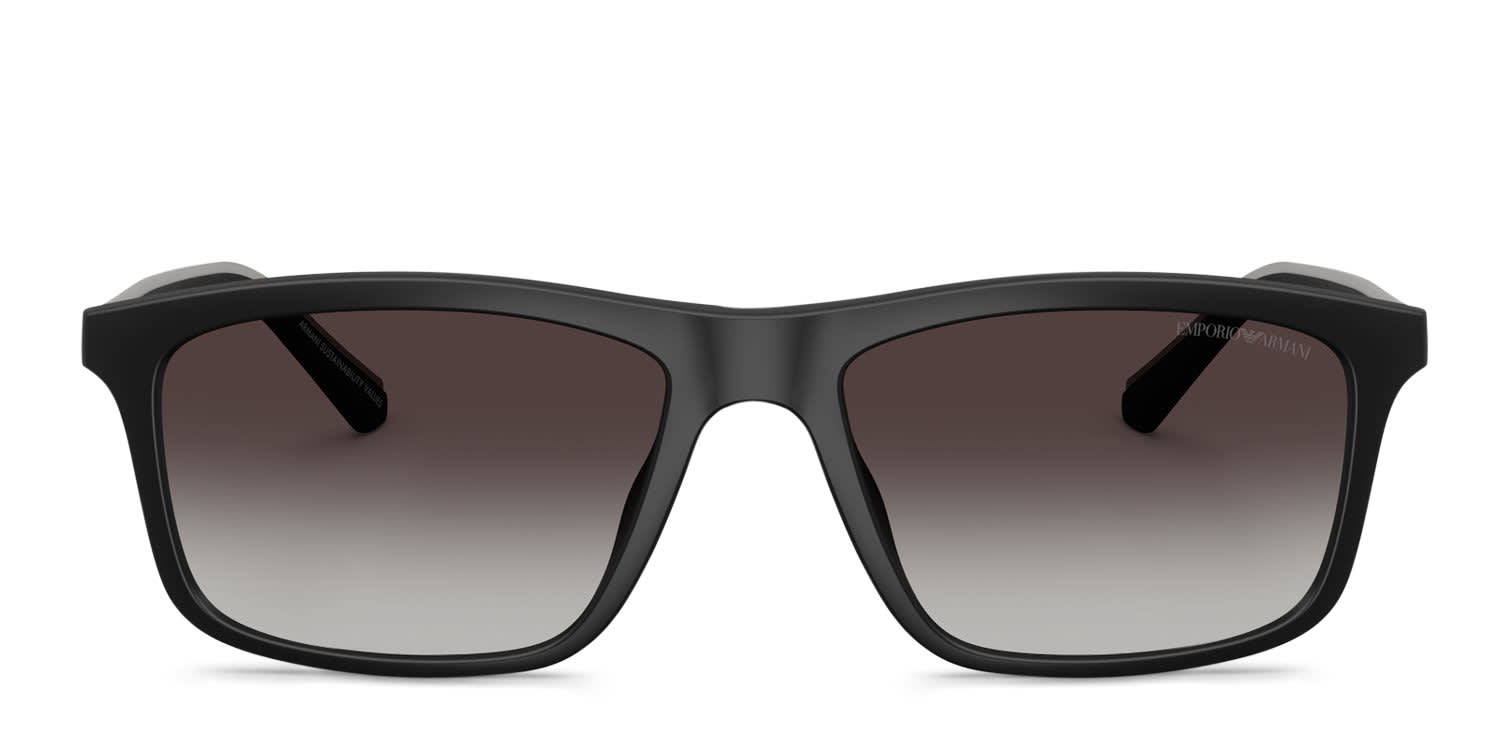 Emporio Armani EA4257U Black, Gray glasses - Black / Gray - Frontal View