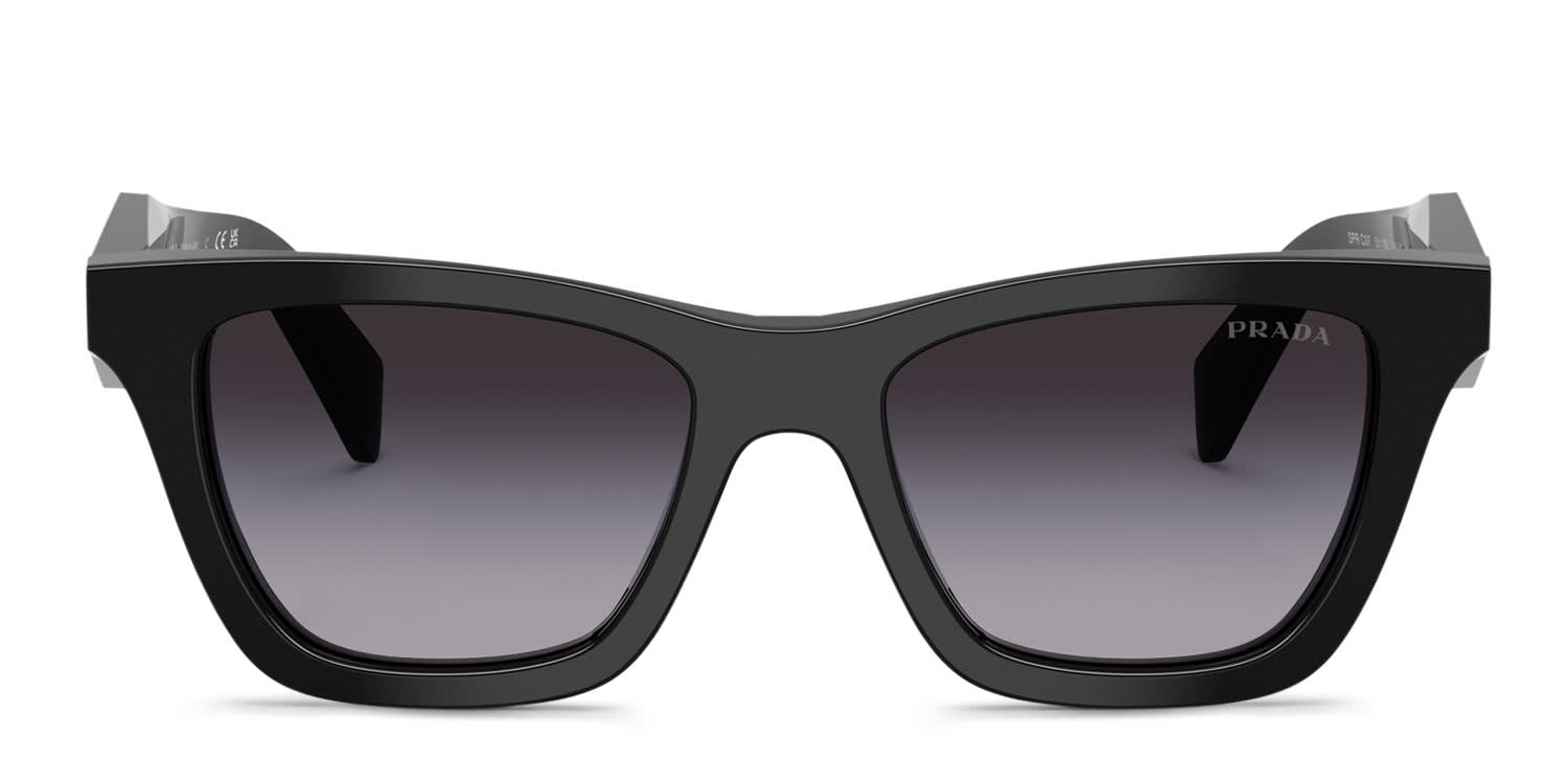 Prada PRC07S Black, Gray glasses - Black / Gray - Frontal View