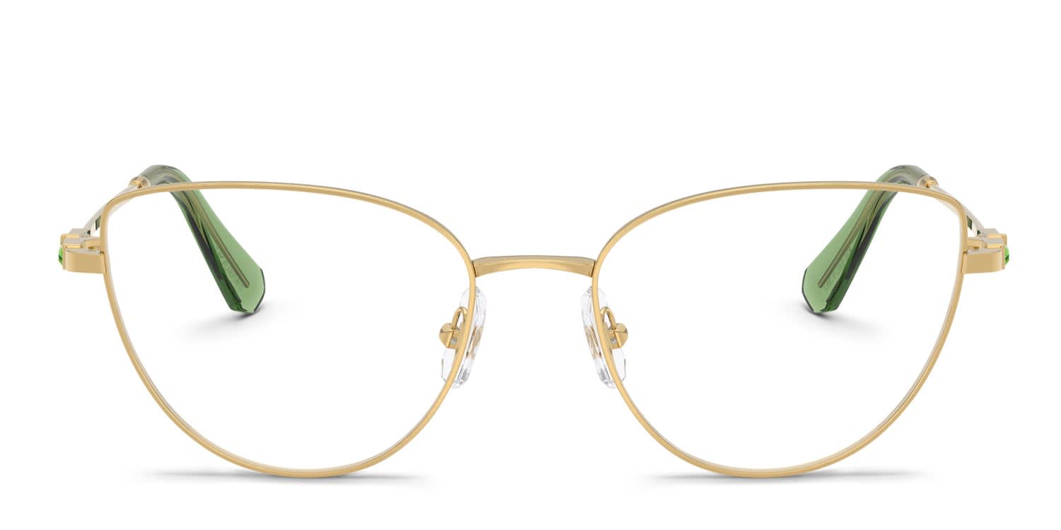 Swarovski SK1007 Gold glasses - Gold - Frontal View